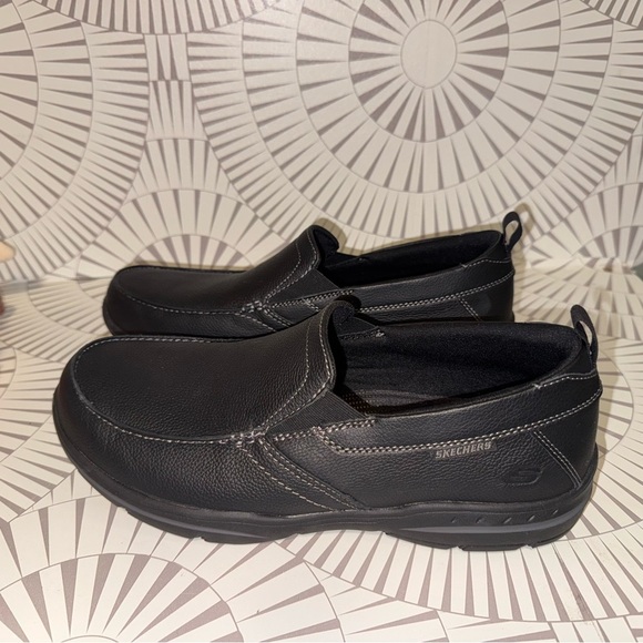 Skechers Men's Harper‎ Forde Black Slip-On Shoes 10 Extra Wide Fit Memory Foam - Picture 7 of 7